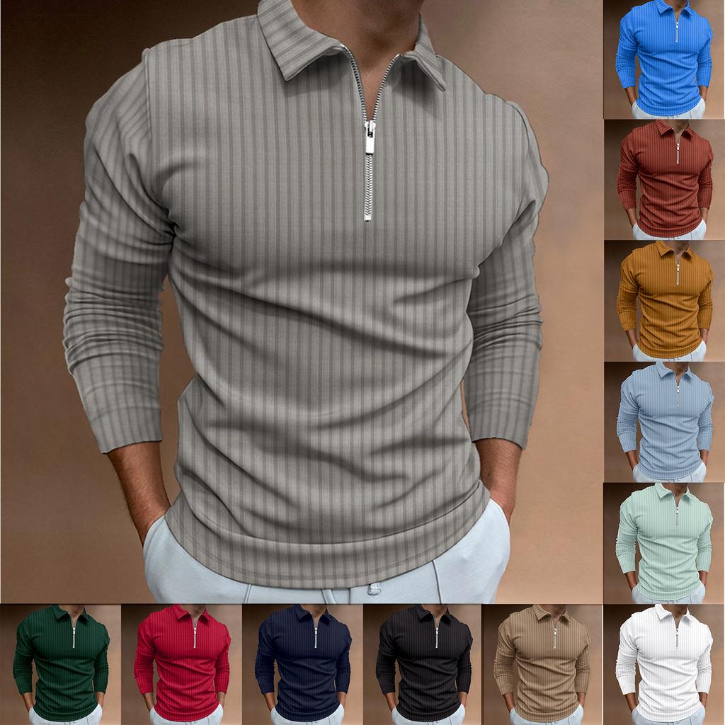 Mens   Shirts Classic Long Sleeve Buttons Fitness Workout T-Shirts Casual Fall Gym Muscle Fit Sports Tops