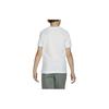 Nike Brand Logo Solid Color Round Neck Short Sleeve T-Shirt Kids Tops White AR5254-100
