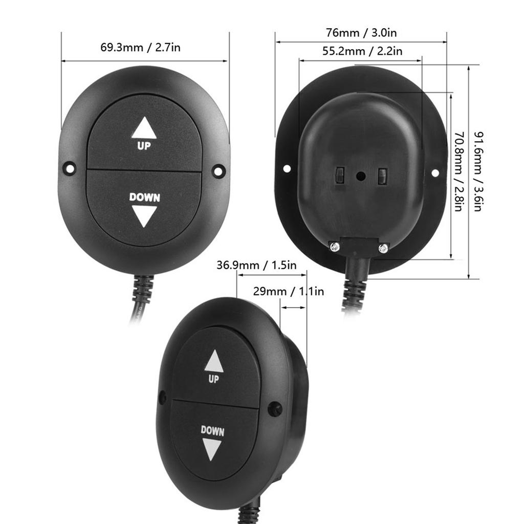 2 Button 5 Pin Electric Sofa Hand Controller Control Switch for Recliner Chair Home Appliance