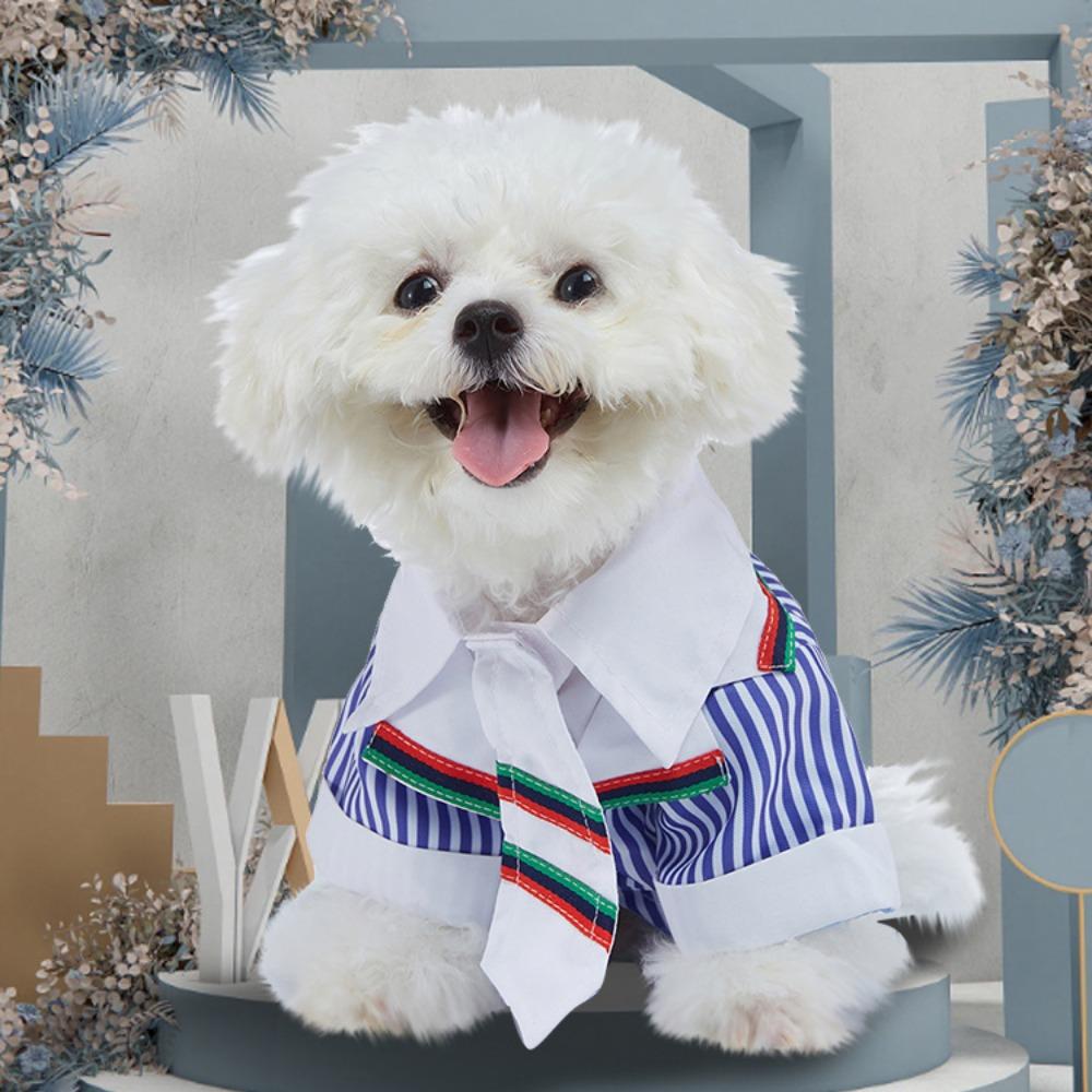 New Pet Dress Wedding Party Autumn Dog Dress Polyester Tie Suit Dress Puppy Dress
