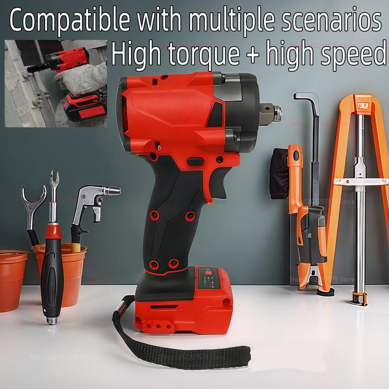 Kabelloser bürstenloser 1/2 elektrischer Schlagschrauber für Auto-LKW-Reparaturen 18V wiederaufladbares Elektrowerkzeug Akku nicht enthalten