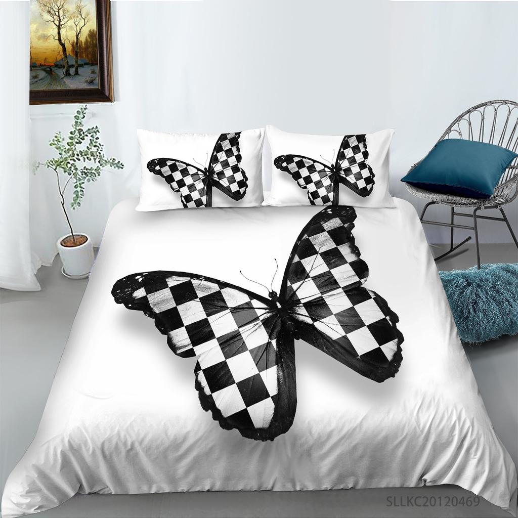 Quilt Cover Pillowcase Two Or Three-Piece Set Polyester Color Insect 3D Digital Printing