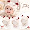 Windproof Baby Earflap Hat Earflap Mushroom Lace Hat Durable Newborn Baby Hat  Spring Autumn