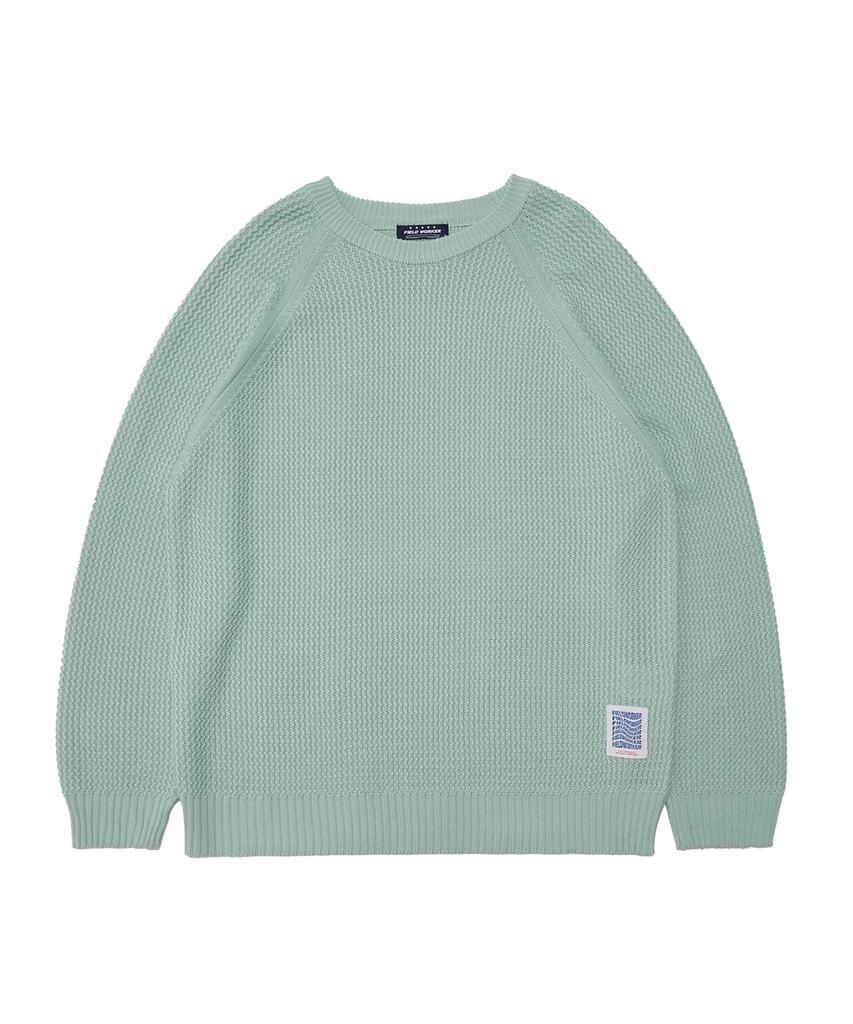 FIELDWORKER Modified Texture Raglan Knit [3 Colors]
