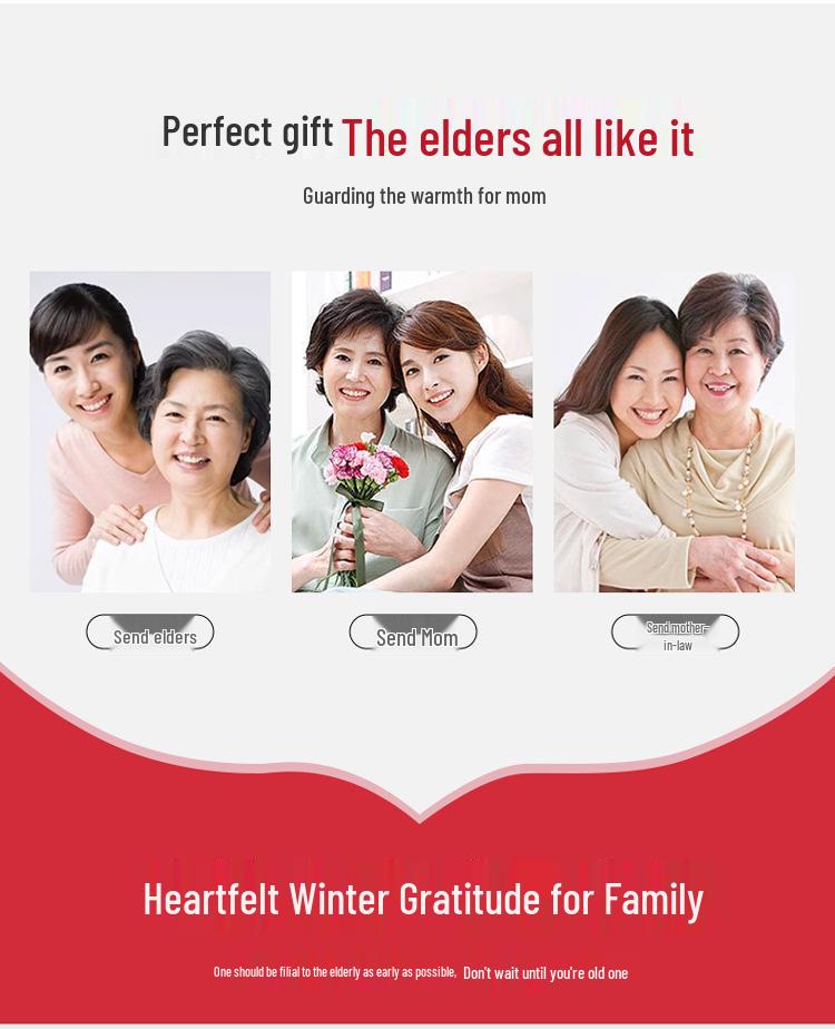 2025 Chinese Style Embroidered White Goose Down Jacket for Middle-Aged and Elderly Women - Thick Winter Coat
