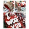 1pc Dog Christmas Ornaments Socks Pendants XMAS Fur Collar Lattice Socks Christmas Tree Decorations Navidad  Wholesale