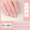 French Tip Nail Sticker Glittering Nail Polish Stickers Flowers Gels Nail Strips Nail Art Decortions Manicures Supplies