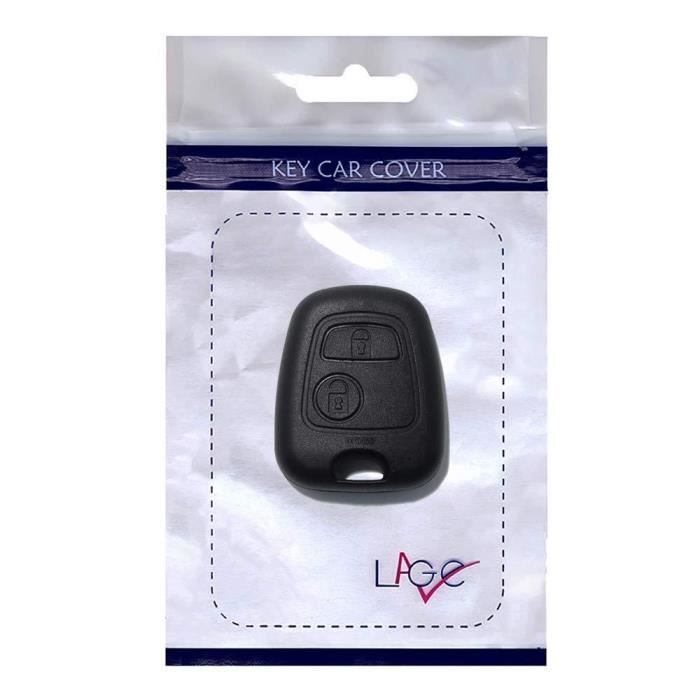 LAGE Clé de Rechange avec vis télécommande 2 Boutons pour Citroën C1 C2 C3 C4 C5 Xsara Picasso Saxo Berlingo Toyota Aygo Peugeot