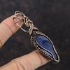 Lapis Lazuli Pendant Copper Wire Wrapped Pendant Original Gemstone Pendant Copper Jewelry Handmade Pendant Wire Wrapped Jewelry Gift For Mom