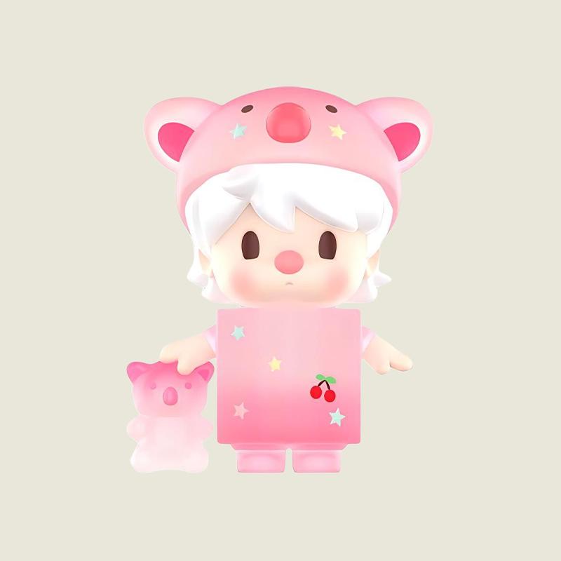 New POP MART Small Sweet Bean Cherry Candy Figure Hang Tag Box PPMT-2410-0116