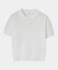 Dekkoloso Summer Cool Touch Collared Short Sleeve Knit [Ivory]