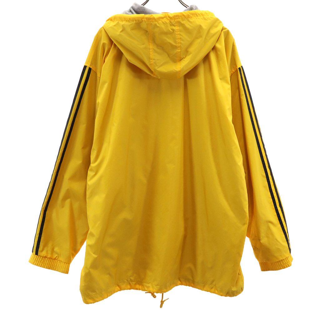 adidas 90s Old Trefoil logo Long sleeve Nylon jacket L Yellow coat Men's Used