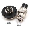 5/20/100PCS GX16 2 3 4 5 6 7 8 9 10pin Flange Mounting Fixing 3-Hole Aviation Connector Plug&Socket Circular Connectors