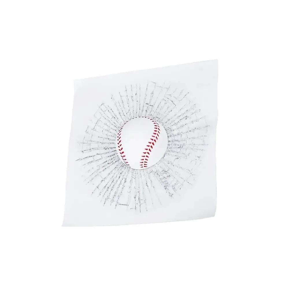 

1 PC Crazy tennis Broken Glass Stickers Creative Spoof Car Stickers Rear Window Glass Car Stickers Car Accessories