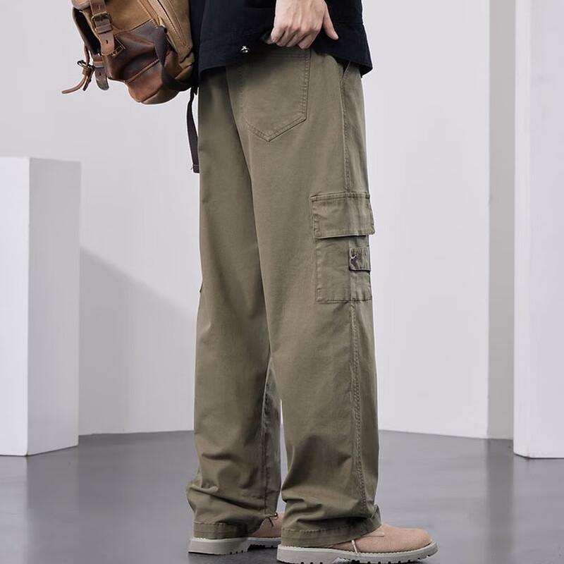 PLAYBOY Men's Casual Straight-Leg Trousers