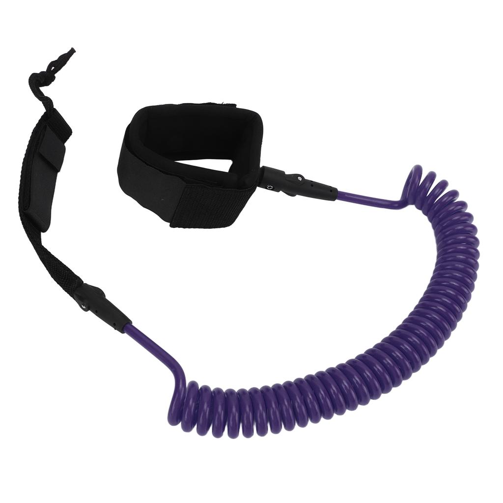 7mm 10Ft Surfing Foot Rope Adjustable Elastic TPU Surfboard Leg Straps Stand Up Paddle LeashPurple