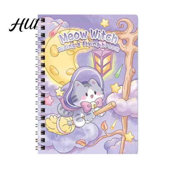 Lightweight Notebook For School Cute A5 Spiral Notebooks, Kawaii Animal Journals, 8.15" x 5.51" Lined Compact Writing Paper Notebook, 60 Sheet Journal
