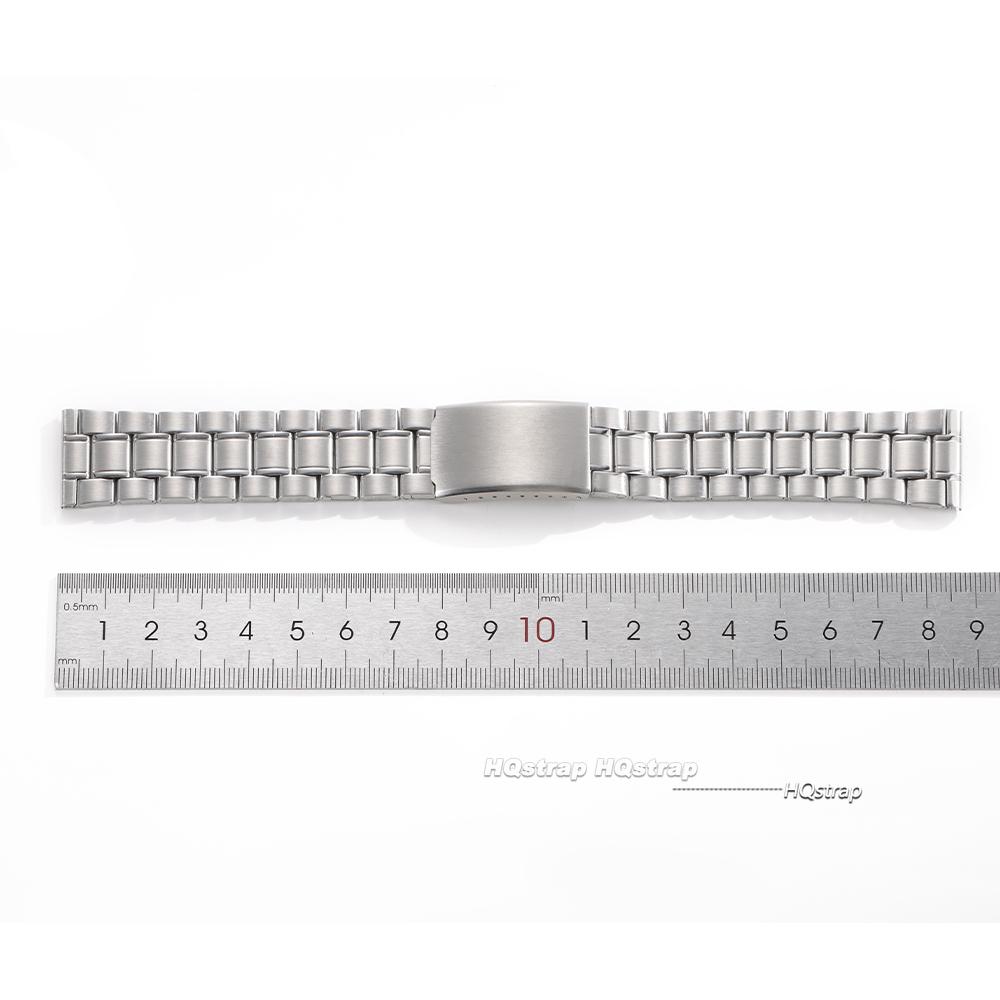Stainless Steel Watch Band Bracelet 12mm 14mm 16mm 18mm 20mm 22mm 24mm Women Men Metal Wristband Replacement Strap Universal
