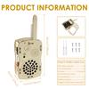 2 Stück DIY Holz-Walkie-Talkie-Set 650 Fuß Kommunikationsreichweite DIY Funklautsprecher-Set für Kinder Kombiniert Unterhaltung und Bildung