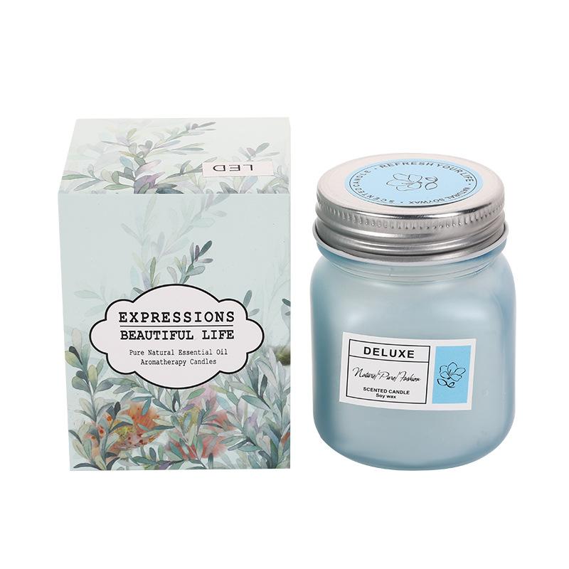 Sealed Jar Glass Aromatherapy Candle Home Creative Fragrance-free Souvenir Candle
