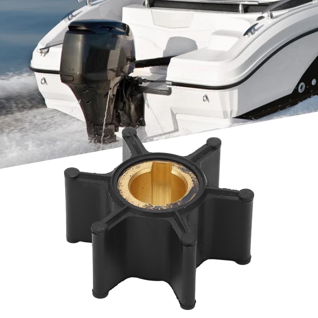 Outboard Engine Water Pump Impeller 0387361 6 Blades Replacement for Johnson Evinrude 2hp Motor 1985‑1990