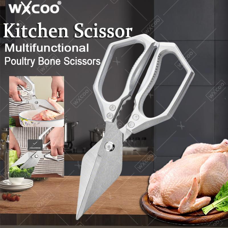Multi-Function Stainless Steel Kitchen Scissor Heavy-Duty Cutting Kitchen Shears Meat Grilling Food Chicken Bone Scissors