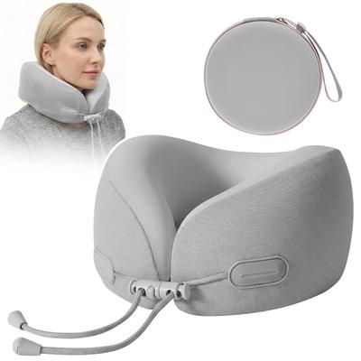 U Shaped Memory Foam Neck Pillows Soft Travel Massage Adjustable Flight Pillow for Sleeping Airplane Car Office Home