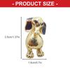 Lightweight Rhinestoned Dog Corsage Pin Alloy Design Brooch Versatile Decoration For Bags Hats And Clothing