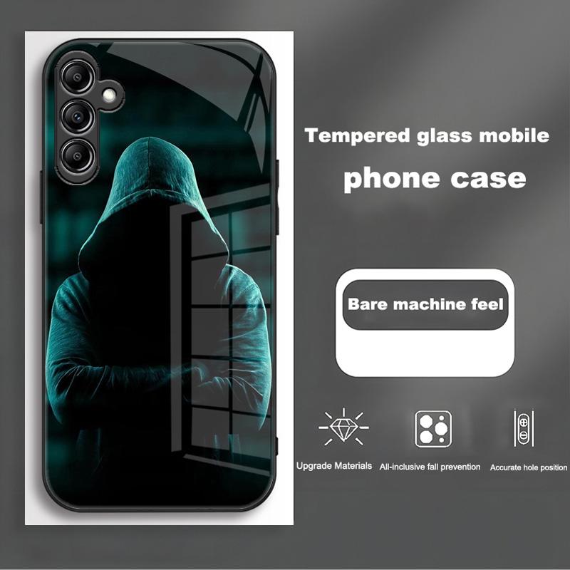 For Samsung Galaxy A56 Case SM-A566B Fashion Painted Cover Tempered Glass Case For Samsung A16 A26 A36 Galaxy A56 5G Shell Coque