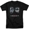 Hiwide Bride of Chucky Men's Fashion Graphic Tee T Shirt Black