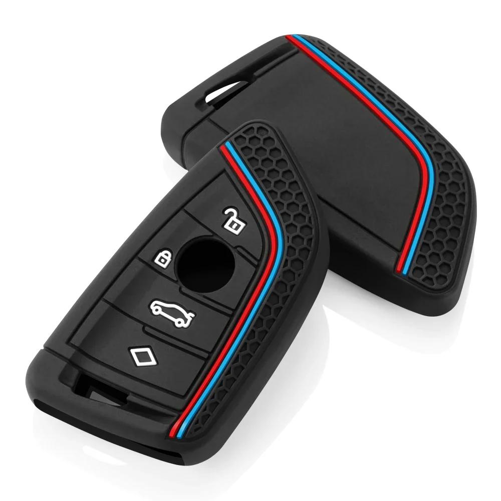 Silikon Auto Schlüsselanhänger Hülle Schale Fob für BMW F30 F31 F32 F34 F20 F21 F07 F10 1 3 5 7 Serie X1 X3 G01 X4 G02 X5 F15 F16 M3 M4