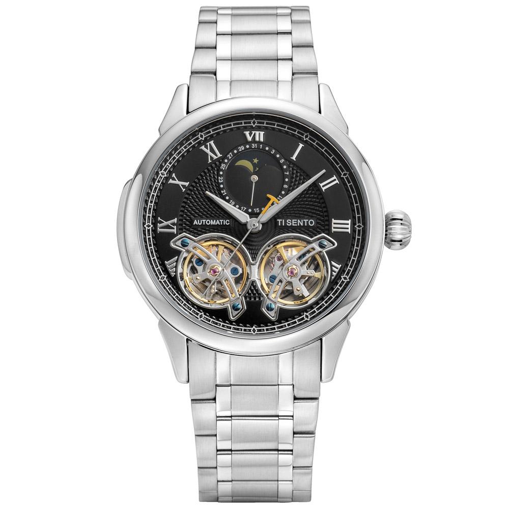 Tisento Ts60041 Men'S Automatic Dual Heart Metal Watch