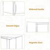 1pc Transparent Storage Box Blind Box Display Box Clear Acrylic Dustproof Organizer with 2PCS Large Partitions Food Showcase