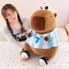 Football Player Capybara Kapibara Plush Toy Cute Rag Doll Throw Pillow Doll