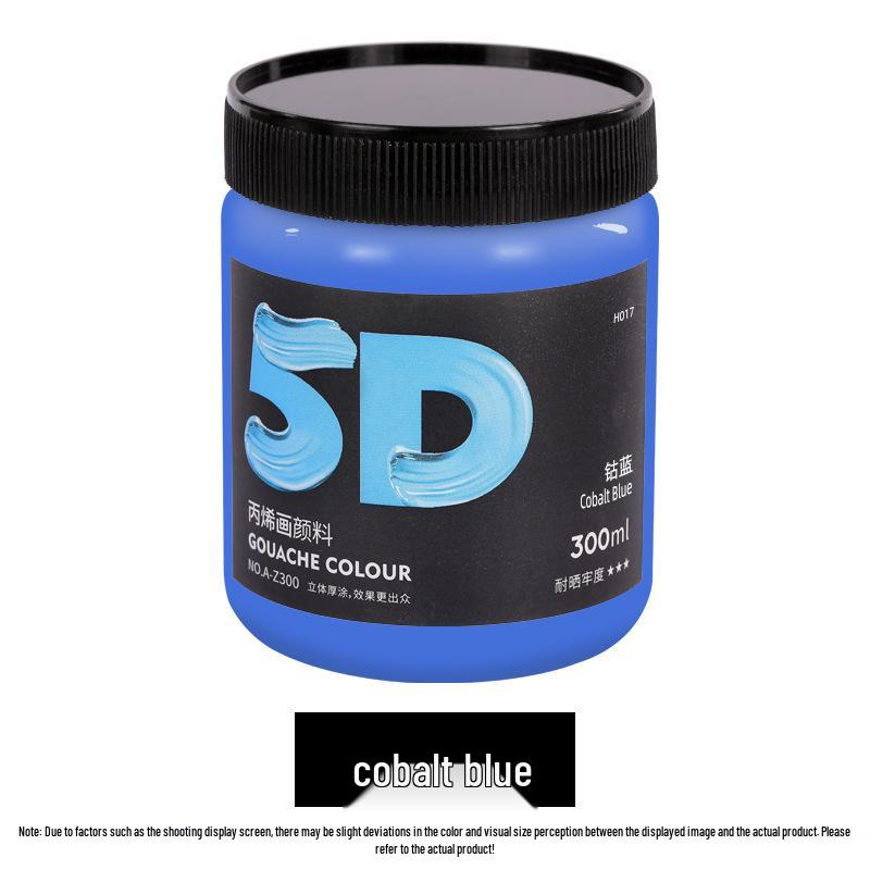 Lata de Pintura Acrílica de 300 ml: Impermeable, Ideal para Estudiantes de Arte, Proyectos de Bricolaje y Arte Pintado a Mano por Niños