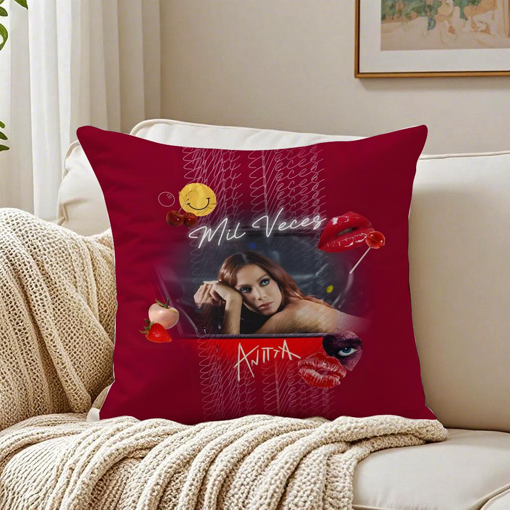 singer energetic AAnitta Cushion Cover Pillowcase Antidustmite living Room Sofa Decor Cushion Room