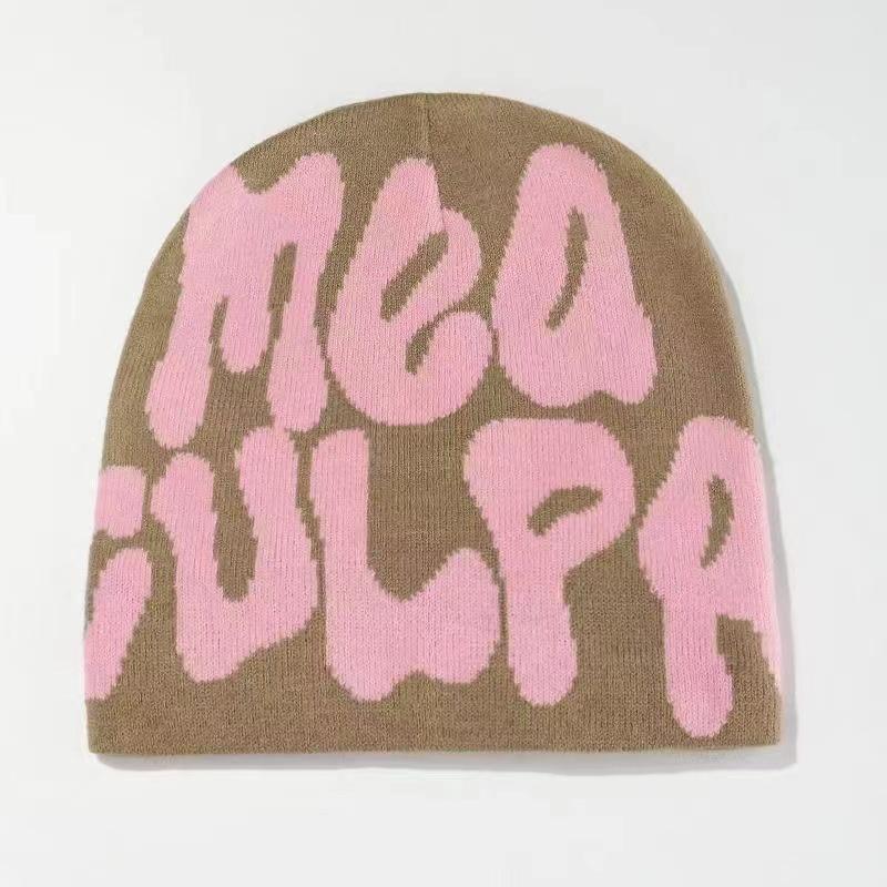 Meaculpa Hat, Knitted Hat, Warm Hat With Ear Flaps, Fashionable And Casual