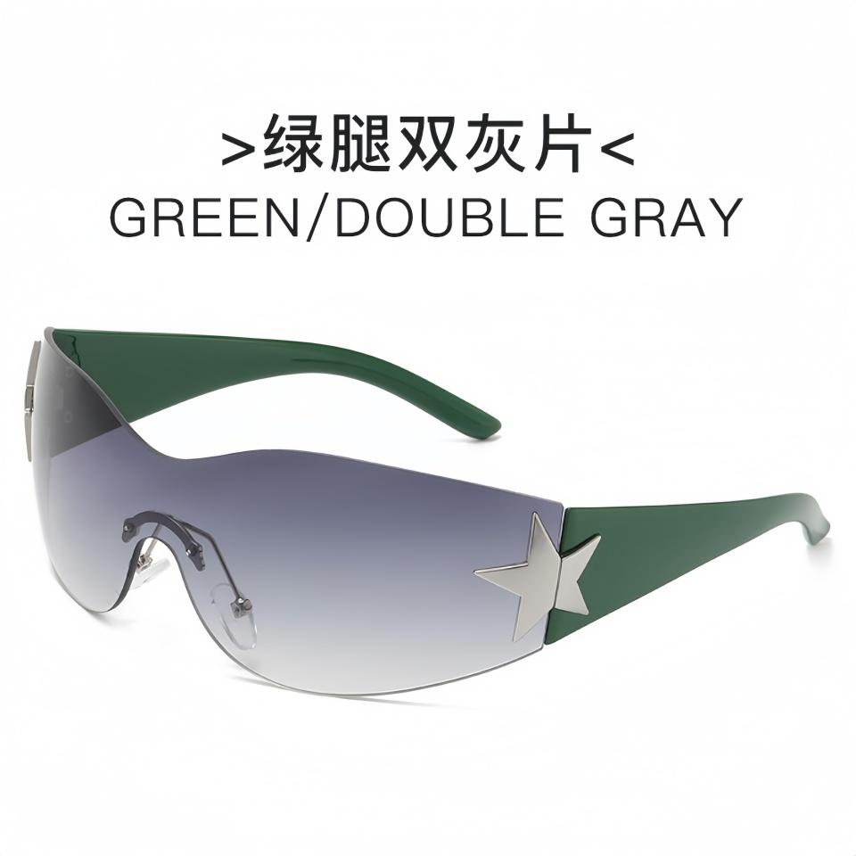 Luxurious Exquisite Borderless Design Frame Unique Star Hinge Inlay Design Unisex Outdoor Shopping Decoration Party Sunglasses