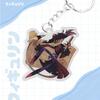 Acrylic Key Buckle for Helluva Boss Moxxie Millie Stolas Beelzebub Stella Anime Theme Acrylic Creative Keychain Pendant Gift