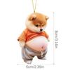 Animal Car Ornaments, Car Animal Ornaments | Novelty Fat Cat Dog Car Hangable Accessories