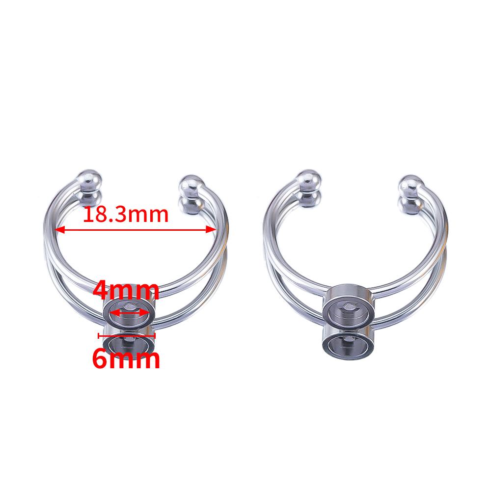10pcs Adjustable Open Finger Ring Setting Stainless Steel 4mm 8mm 12mm Round Blank Ring Base Bezel Cabochon DIY Jewelry Making