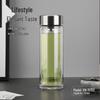 Double-Wall Insulated Borosilicate Glass Travel Mug
