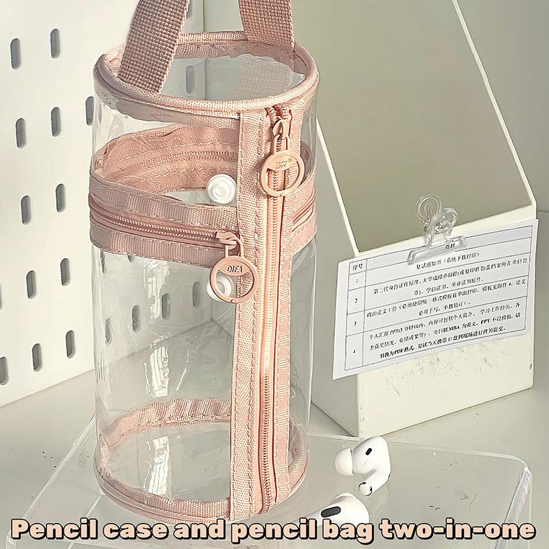

Transparent Pencil Case Large Capacity Multi-Functional Stationery Bag Portable Waterproof Pen Box High Quality Pen Holder