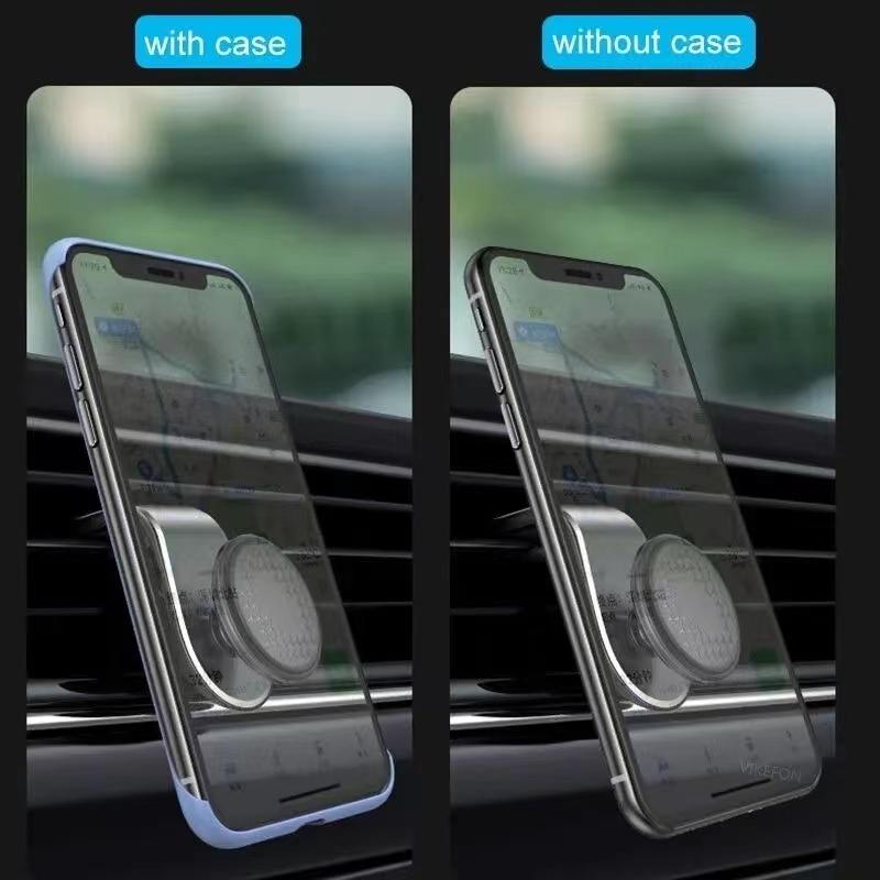 360 Degree Rotation Car Phone Holder Magnetic Air Vent Mount Clip In Car Magnet Mobile Phone Bracket Stand With Iron Sheet