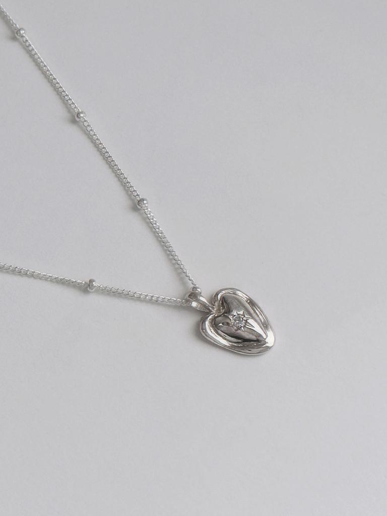 Lovetrix Silver925 Heart Drop Necklace