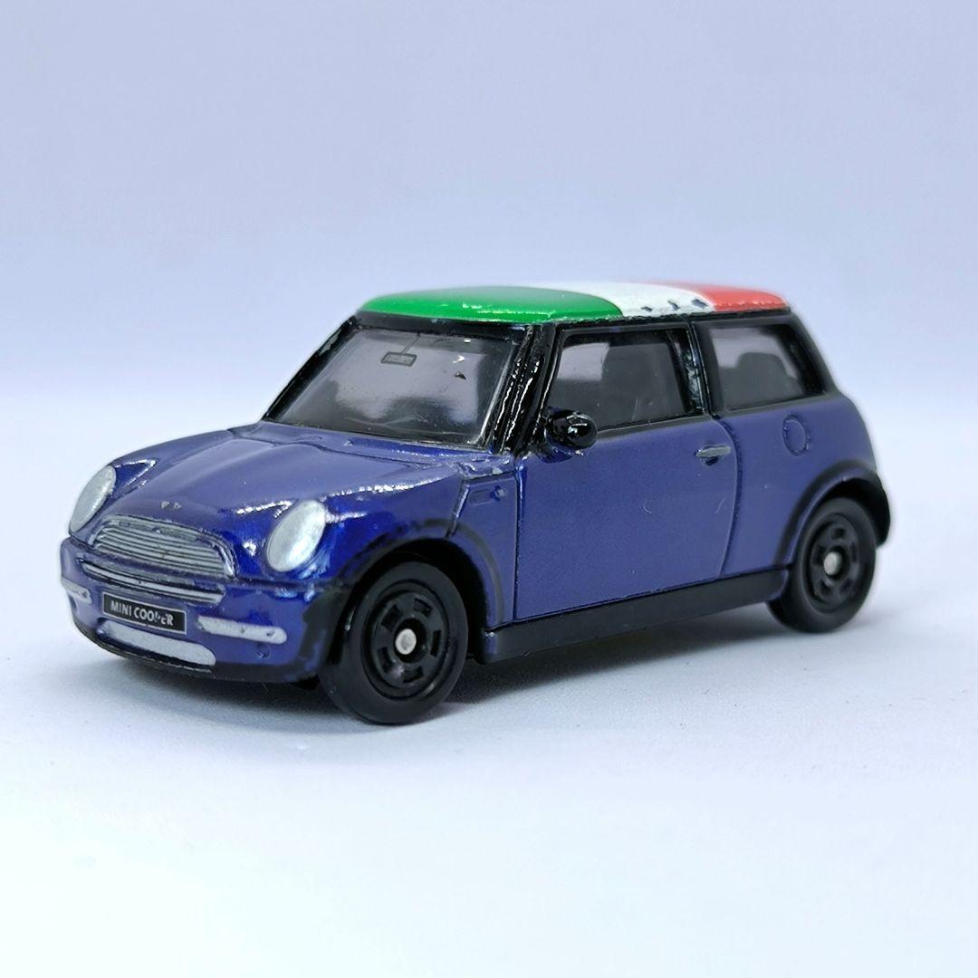 Used Tomica BMW Mini Cooper Tomica Lottery Italian Flag Blue Blue