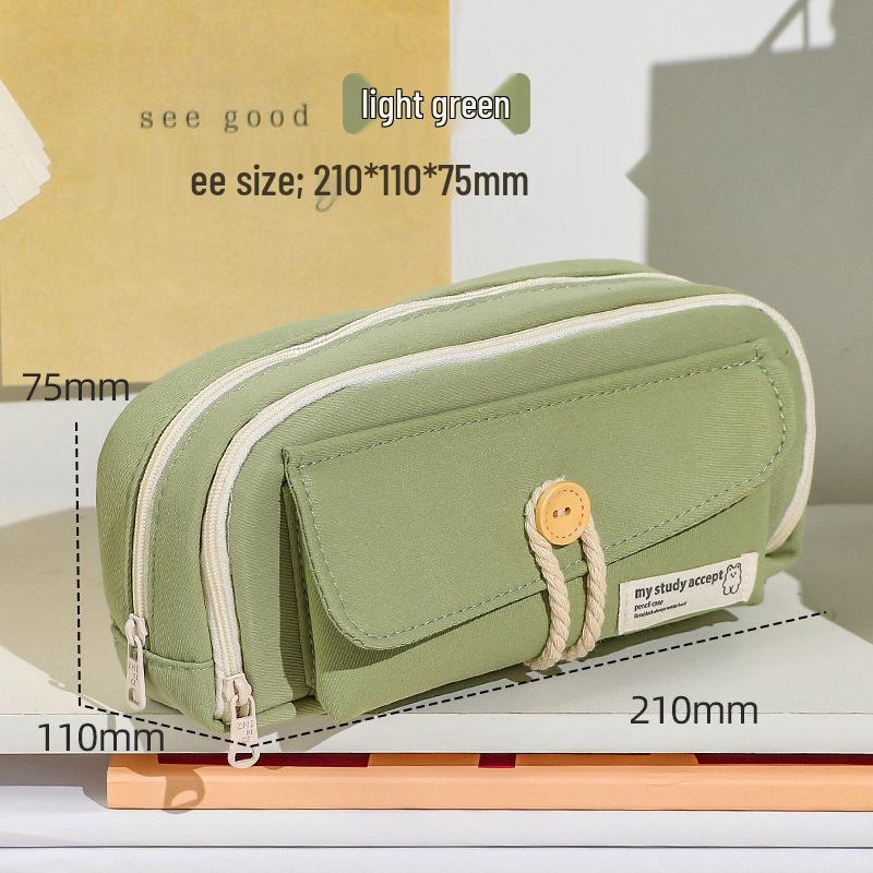 Bala Large Capacity Double-Layer Pencil Case - Durable and Dirt-Resistant for Primary School Students