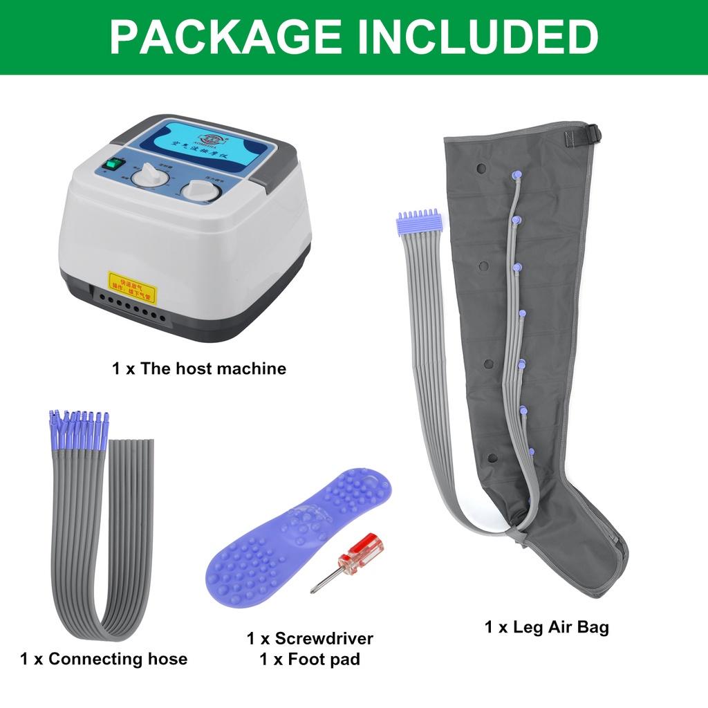 Electric Pressotherapy Air Compression Leg Foot Massager Infrared Therapy Arm Waist Pneumatic Vibration Air Wave Pressure Machine