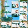 1pc Solar Fountain Pump,Three-Layer Solar Bird Bath Fountain,Detachable Fountain,Used For Outdoor Garden Villa Pond Decoration