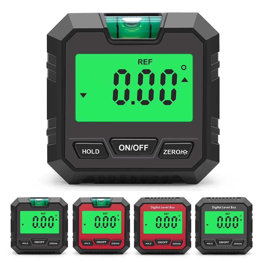 Inclinometer with Backlight and Magnetic Base Electronic Level and Angle Gauge for Woodworking Carpentry Building Masonry